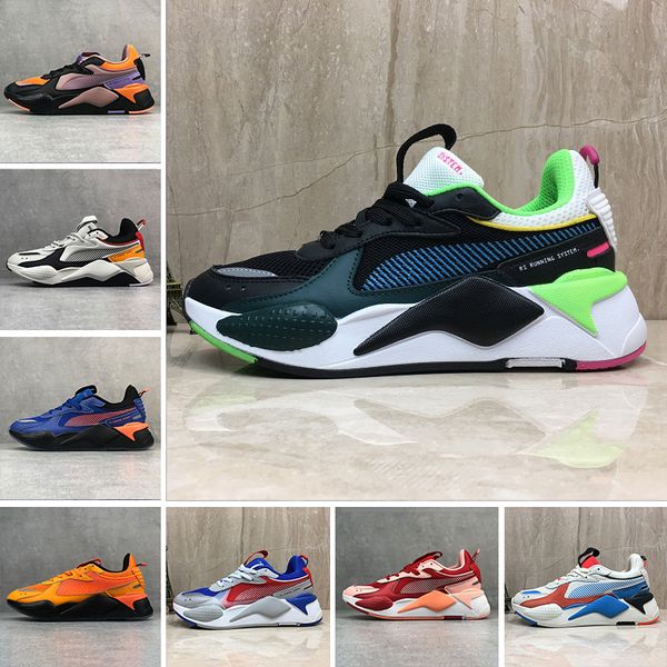 

2019 black white fashion creepers dad rs-x reinvention mens casual shoes men women running trainer chassores 36-45
