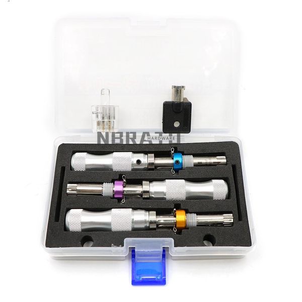 

YH9127 3pcs/set of 7-pin High-grade Tubular Lock Picks 7.0mm, 7.5mm, 7.8mm Hand-in-one Extended Open Home LOCKSMITH TOOLS Free Shipping