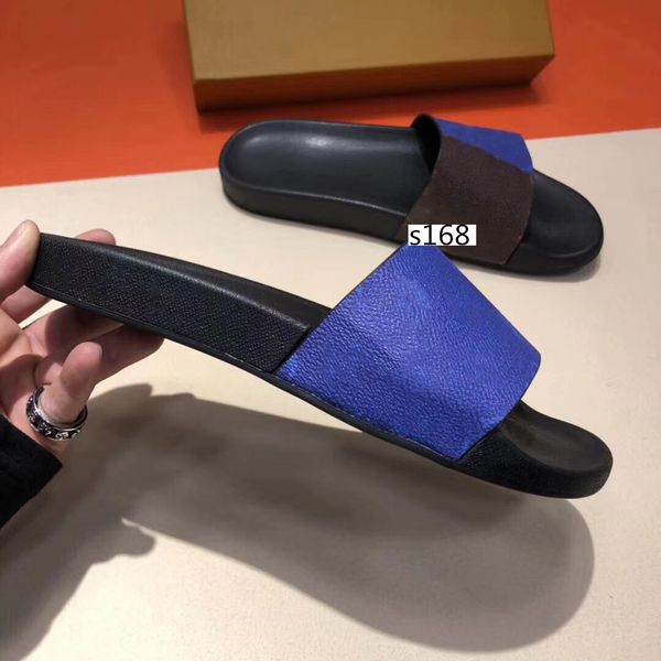 

mule slippers flat designer shoes slippers 1a419u flexible rubber outsole slide slippers lovers sandals size 35, Black