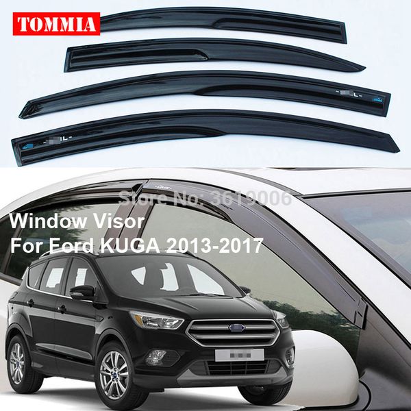 

tommia 4шт window visor тень vent ветер дождь гвардейской заслонки для покрытия для ford kuga 2013-2017 годы