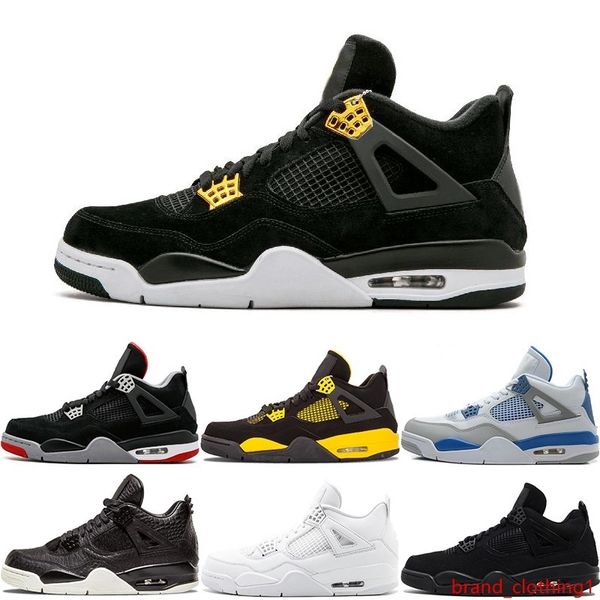 

online wholesale 4 white cement bred fire red iv 4s triple white black men basketball shoes sneakers sports trainers size 41-47 for sale