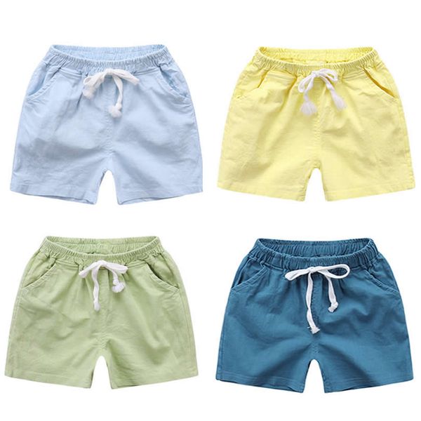 

детские повседневные пляжные шорты 2019 лето корейский новый детская одежда чистый цвет брюки мальчик короткие детские beikinyuans, Black