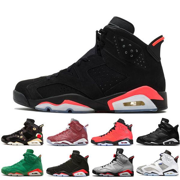 

With Box 2019 Bred VI 6 6s Mens Basketball Shoes Infrared 23 3M Reflective Tinker Gatorade Green Oreo Men Sports Sneakers Designer Trainers