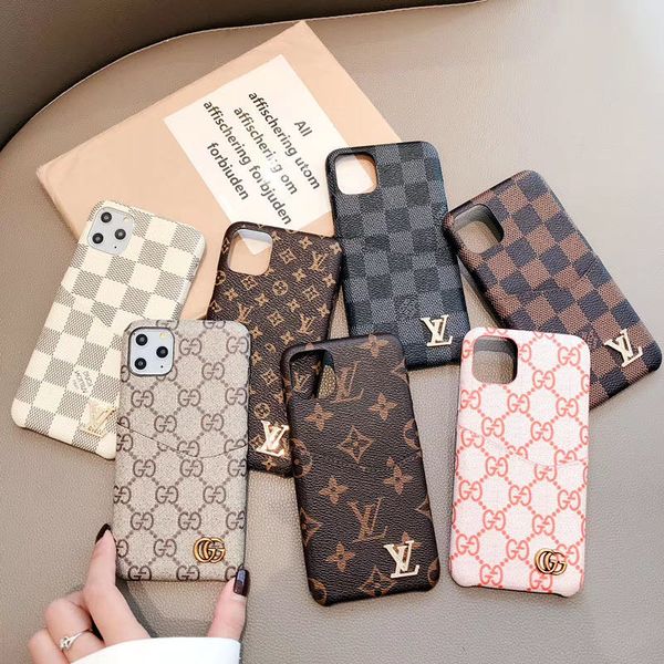 

Роскошные чехлы для телефонов для iPhone 11 Pro Max 6 7 8 plus xs Max XR fashion PU Leather imprint patterncurve cover with card