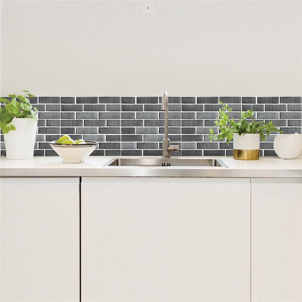 

quality eco friendly30x30cm self adhesive wallpapers 3d wallpaper wall sticker home decor embossed brick simulation tile d90417