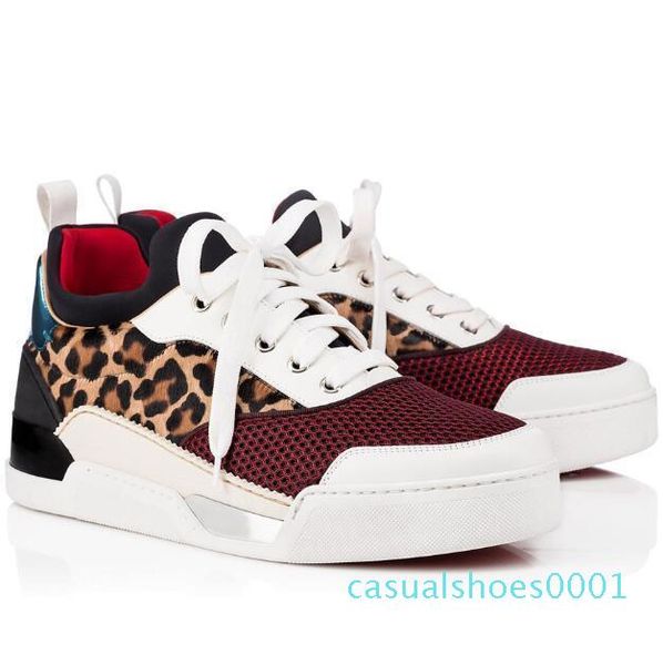 

originals box new designer aurelien sneakers flat with outdoor sports leisure flats luxury man red bottom sneaker eu38-46 ac01, Black