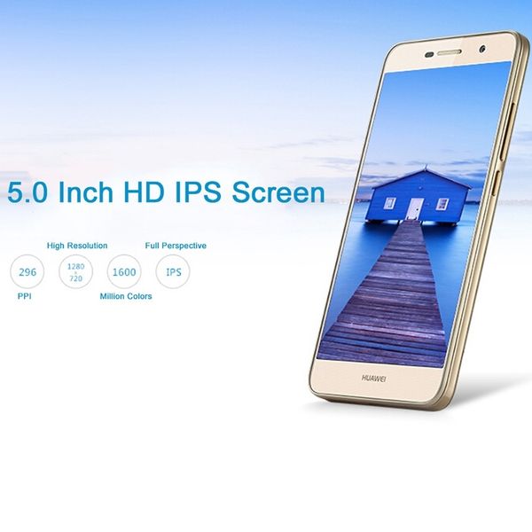 Оригинальный Huawei Enjoy 5 4G LTE сотовый телефон MT6735 Quad Core ROM 16GB RAM 2GB Android 5.0 inches 13.0 MP OTG 4000mAh Smart Mobile Phone