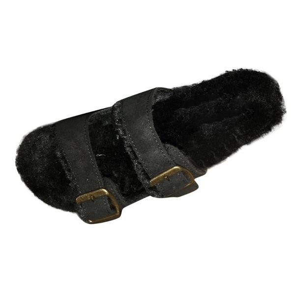 

chinelo slippers women shoes woman's buckles outdoor slippers warm winter shoes causal anti-slip indoor chaussures femme, Black