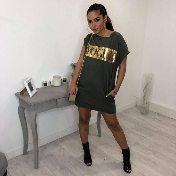 

summer dresses letter print short with women pockets loose o-neck women dress letter short sleeved plus size clothing 2020, Black;gray