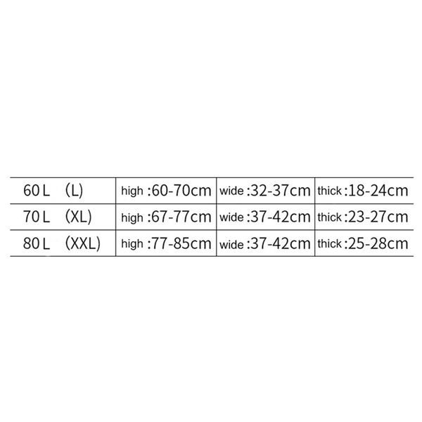 

60/70/80l outdoor hiking portable waterproof travel backpack bag rain cover travel backpack bag rain cover travel backpack bag r