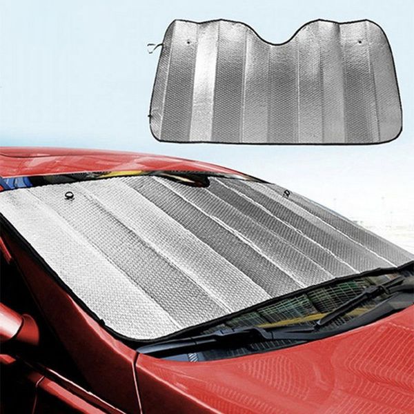 

car windshield sunshade silver foam suitable for most car windows 130cm*60cm shades sunshades auto sun visor cover