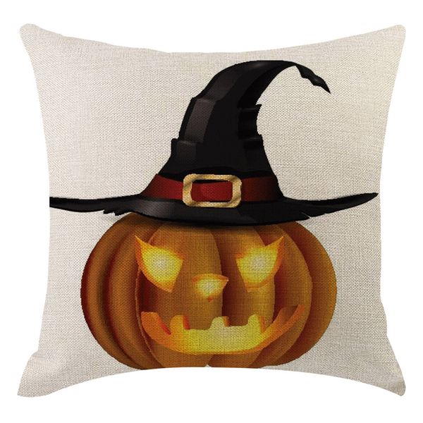 

halloween pumpkin pillow cover pillowcases decorative sofa cushion cover square pillow case washable multicolor linen home decor