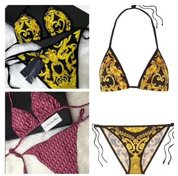 

19ss 267 styles new arrivals swimwear bikini two pieces triangle bikini swimsuit lady swimsuit padded bra bikini g 3g bikinis, White;black