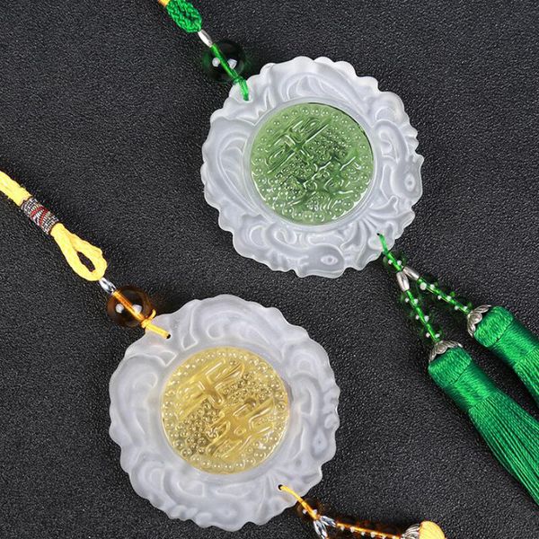 

1 pcs peace car rear view mirror car pendant hanging styling accessories auto decoration for boy friend gift