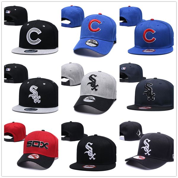 

New chicago cub ba eball hat chicago white ox ba eball chapeau era ba eball napback cap ca quette, Black;white
