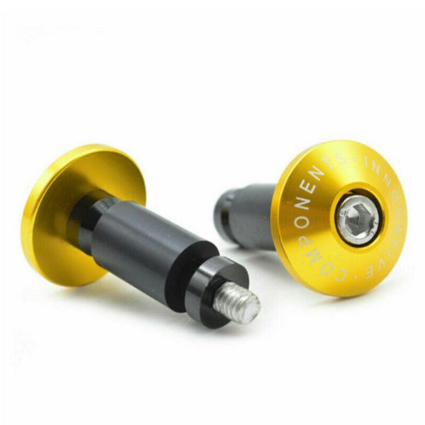 

1 pair riding durable universal practical bar end plug covers motorcycle anti vibration aluminum alloy handle grip cap parts