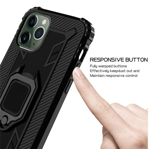

ударопрочный броня подножку случаи для apple iphone 6 6s 7 8 plus x xs xr 11 pro max case antishock магнитный держатель автомобиля кольцо об