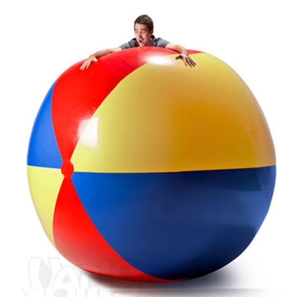 

130cm super big giant inflatable pvc beach ball colorful swimming pool accessory inflated balls summer outdoor water fun,ha089