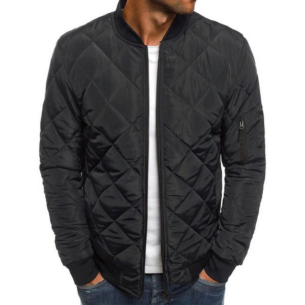 Cysincos Mens Slim Fit Casacos Quentes Autumn Winter Homens 2019 Lightweight Windproof Jacket Packable Jackests Cor Sólido Outwear