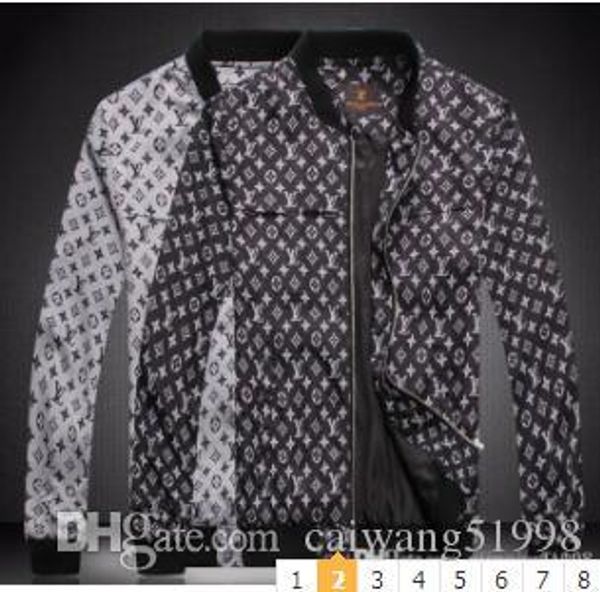 

2020 luxurys men's outdoor casual jacket brand casual zipper jacket fashion trend men's jacket c82 d197, White