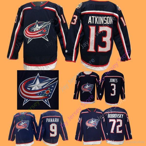 

2019 Ice Hockey Columbus Blue Jackets Jersey Seth Jones Artemi Panarin Cam Atkinson Nick Foligno Sergei Bobrovsky Men Women Youth Kid Cheap
