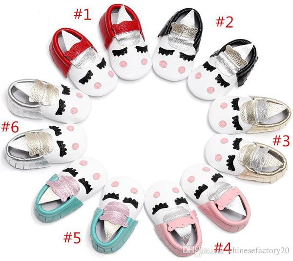 

genuine leather cowhide shoes christmas crown moccasins tassel baby shoes kids cartoon children princess girls prewalker