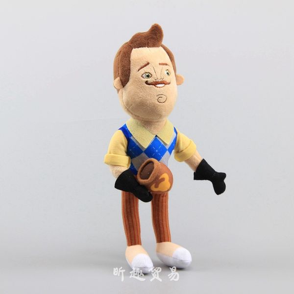 

30cm 40cm hello neighbor plush toys the neighbor apron cleaver soft stuffed doll