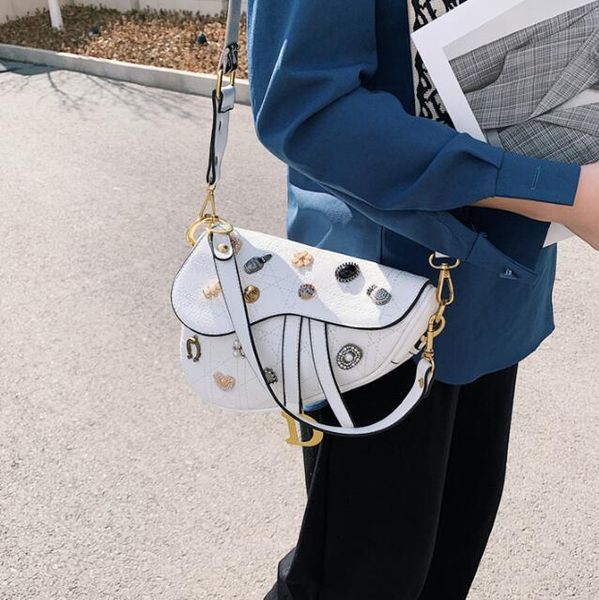 

designer luxury handbags purses new style women saddle bag fashion shoulder bag crossbody bags girls sister handbags