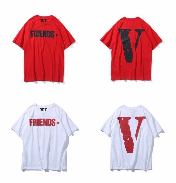 

vlone vlone men мода футболка мужчины женщины череп футболка harajuku футболка панк хип-хоп уличная марка лето хлопок одежда тройники топы a, White