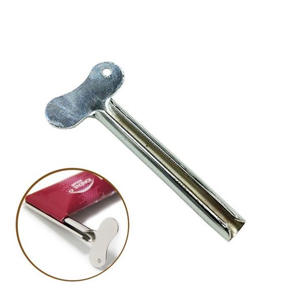 

bathroom toothpaste dispenser stainless steel key shape hair color paste squeezer dispensers metal tool practical new arrival 0 99jy e1