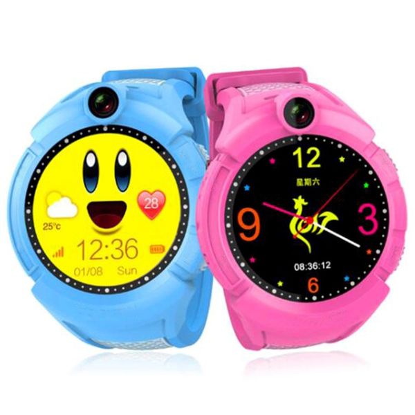 

children smart watch safe-keeper sos call anti-lost monitor real time tracker base station location gps watch smartwatch for kid, Slivery;brown