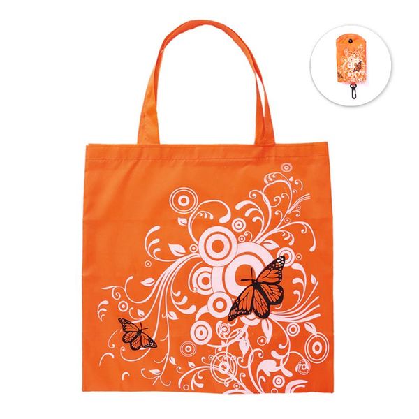 

fashion butterfly floral reusable folding shopping bag travel pocket grocery bags totes x4yb