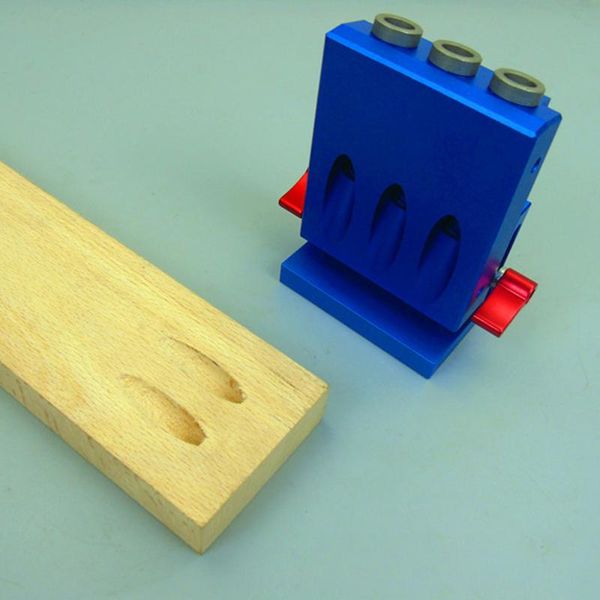 

three holes aluminium alloy oblique hole jig kit system for wood working punch locator with 9.5mm puncher pocket tool set