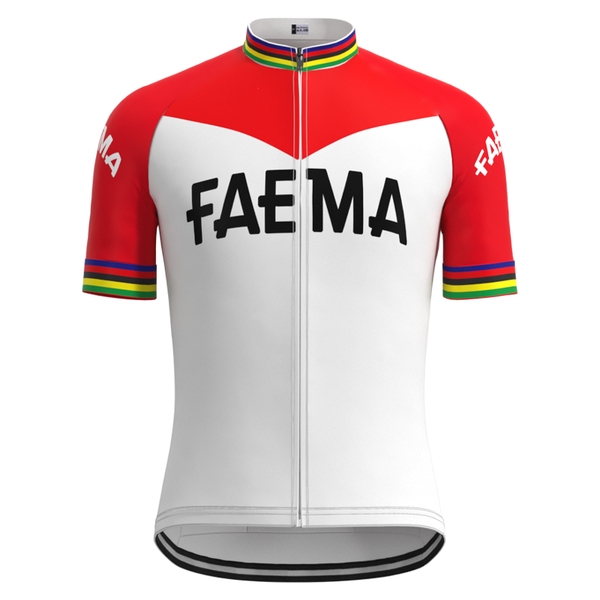 

1969 competition faema team retro man cycling jersey short sleeves clothing summer mtb bike jersey hombre, Black;red