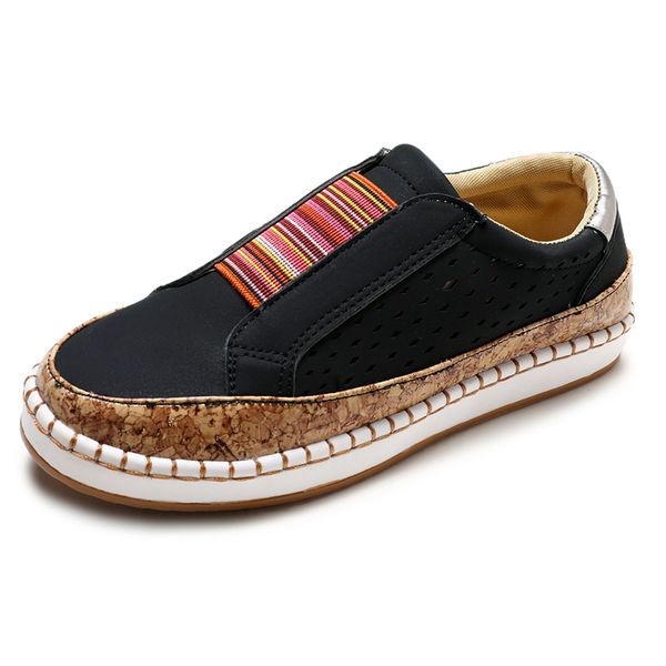 

fashion luxury designer women shoes ladies shoes flexible womens shoe single large size leisure style size 35-43 selling comfortable, Black
