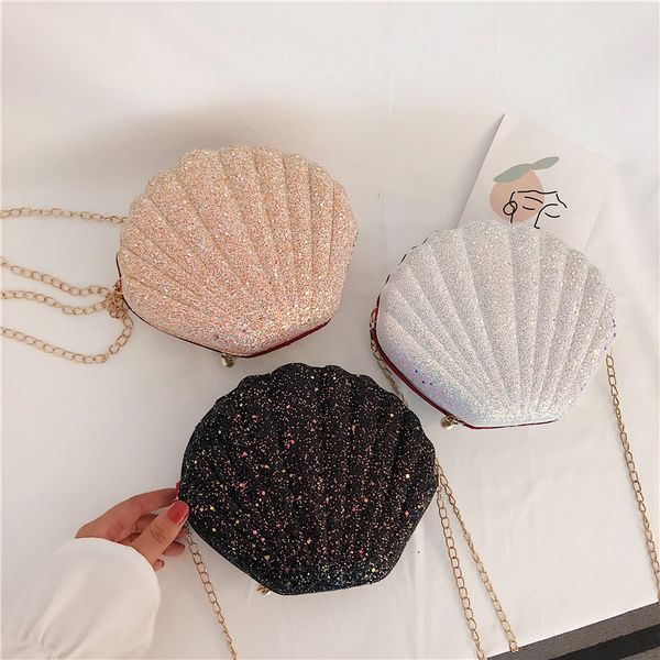 

dihope cute sequins small shell bag наплечные сумки телефон денежный мешок цепи crossbody сумки для женщин девушка цепи сумки 2020