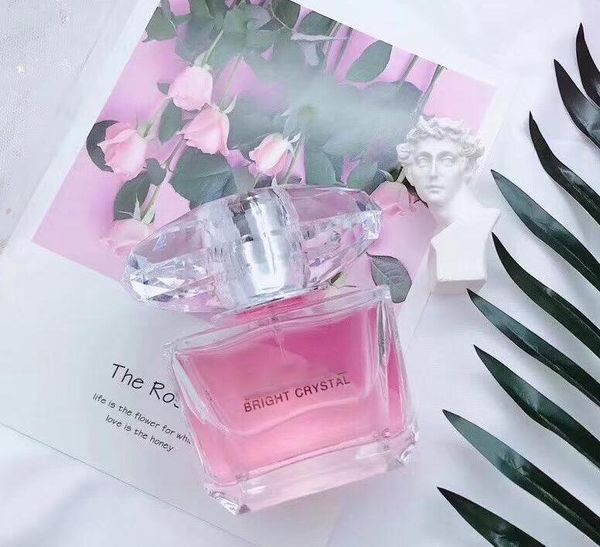 

Pink cry tal perfume 90ml for women perfume with long la ting fragrance good quality gift with box