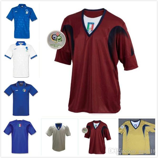

world cup 2006 italy retro jersey cannavaro francesco totti del piero nesta inzaghi pirlo materazzi 06 italia football shirts, Black;yellow