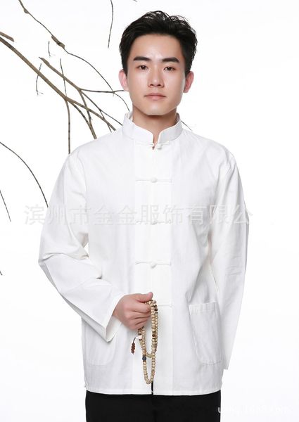 Abbigliamento etnico top cina capodanno cinese vestiti camicia tradizionale cinese moda stile abbigliamento per uomo abbigliamento cina uomo kung hanfu uomo