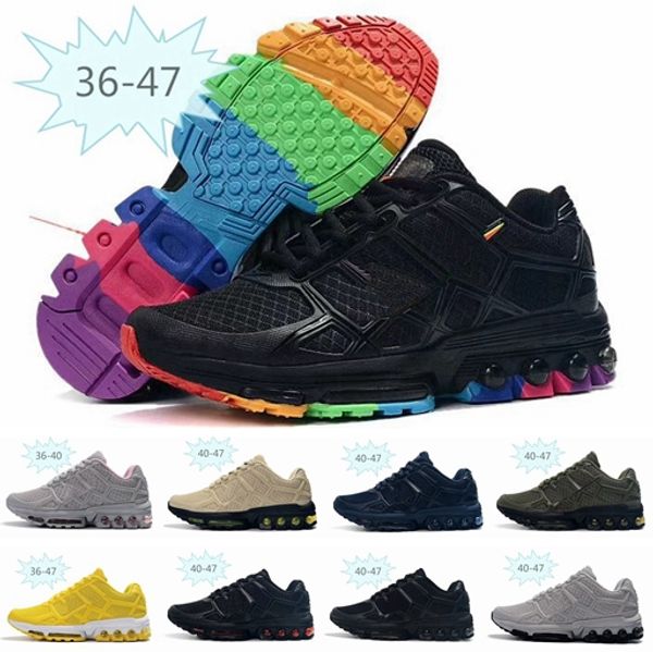 

2019 kpu men womens running shoes black rainbow navy yellow grey mens trainers cushion sports sneakers chaussures size 36-47