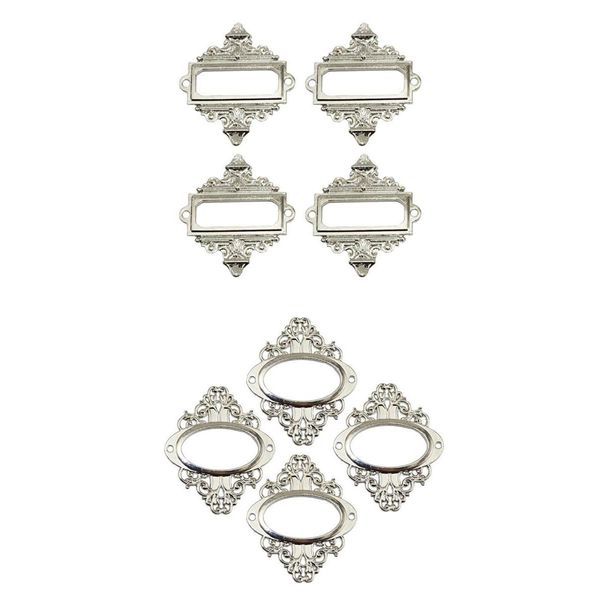 

2set 8pcs shelves cabinet card tag label holder