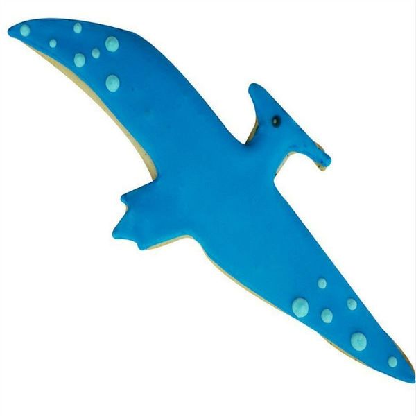 

keniao dinosaur cookie cutter pterodactyl for kids biscuit / fondant / pastry / bread cutter - 15.2 x 5.4 cm - stainless steel other bakewar