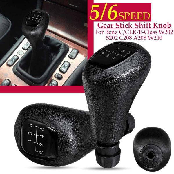 

car 5 / 6 speed gear shift knob stick level head for c class w202 clk class w208 e w210 styling abs