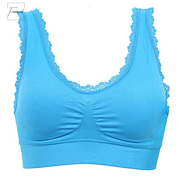 

женщины нью-блузки рубашки женские дышащий кружева бесшовные нижнее белье фитнес-bratops цвет s размер 3xl леди drop доставка, White