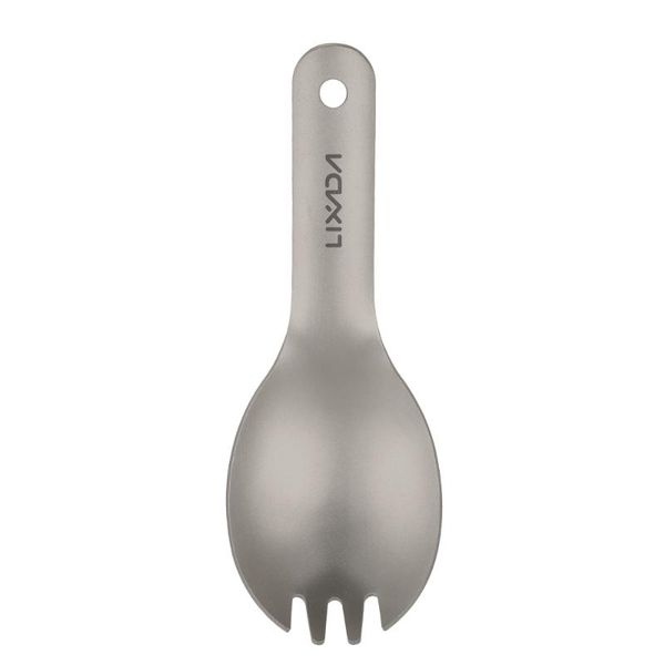 

lixada short handle titanium spoon titanium spork children baby spoon outdoor tableware camping cutlery picnic flatware ta8126