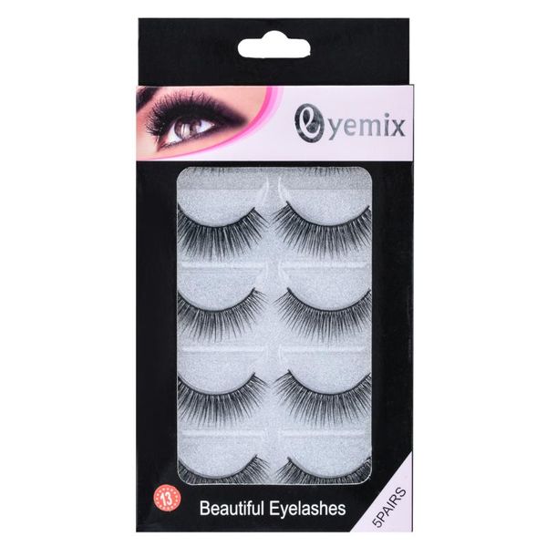 

3d mink lashes false eyelashes retail packaging makeup eyelash extension tool 5pairs lash cilios postiÃ§o