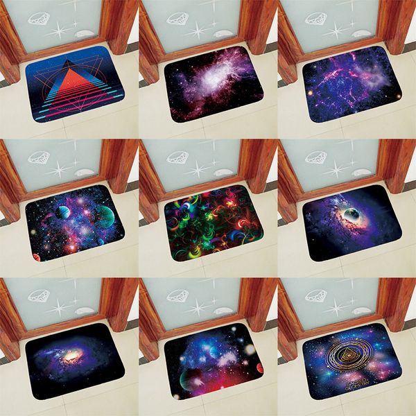 

starry sky anti slip doormat for entrance door mats outdoor indoor front door mat thicken flannel 40x60cm 50x80cm
