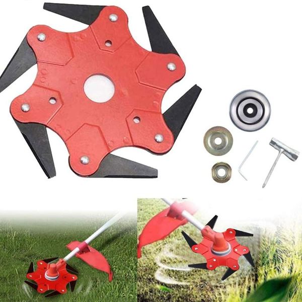 

lawn mower 6/5/3 blades cutter head grass trimmer brush 65mn brush cutting head garden power tool accessories