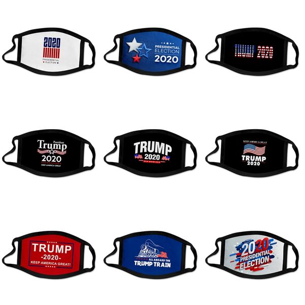 

designer trump active protect masks boys girls cartoon mouth face masks kids breathable earloop washable reusable cotton b #490, Black