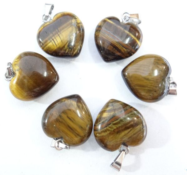 

натуральный камень кварц кристалл лазурит бирюза опал тигровый глаз сердце кулон для diy ювелирных изделий ожерелье accessories30pcs a10, Bronze;silver